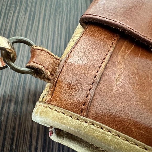 Vintage Leather Crossbody / Belt Bag – Bruno Rossi (Italy) 7.5 x 5 inch - Picture 8 of 10